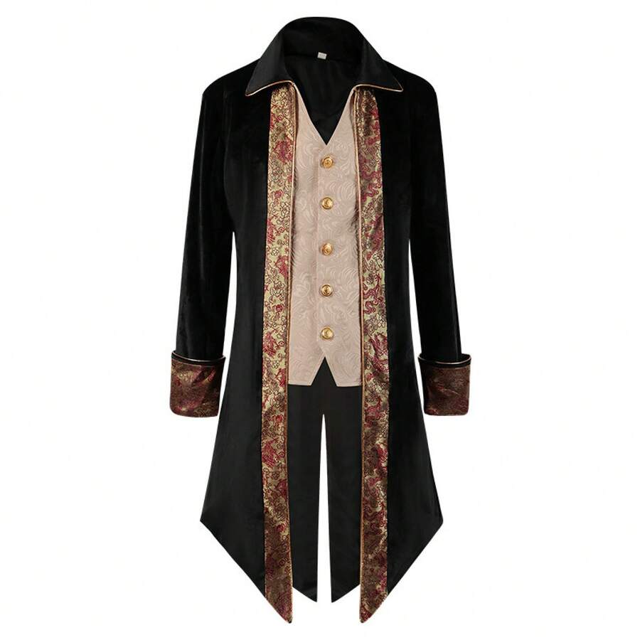 Stage Dance Wear - Frock Coat Black - View 1