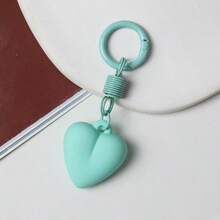 1pc Women's New Faux Cake Keychain PU Heart Key Chain Pendant Bag Charm Key Ring Best Party Gift Jewelry - Multicolor - View 8