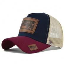 Gorras de béisbol de animales de toro de lujo para hombres y mujeres, gorra Snapback para mujer y hombre, gorra de Rancher, sombrero para el sol, gorra de camionero de diseñador  para hombre, Gorras - Blanco y morado - Ver 18