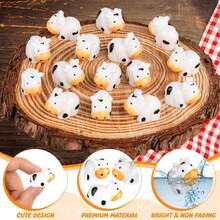 10pcs Mini Denim Resin Animal Figurines, Fairy Garden Micro Landscape DIY Craft - Multicolor - View 4
