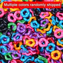10pcs Acrylic UV Coated Colorful Beads, Hexagon Fidget Toys, Macaron Color Wavy Flower Shape, DIY Jewelry Accessories - Waves - View 50