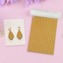 1pc Woven Mesh Texture Polymer Clay Roller, Polymer Clay Earring Making Roller - Perfect For Creating Polymer Clay Textured Sheets - GL002 - View 5
