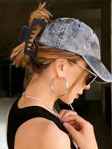 1 Stück Oversized Haarspange, geeignet für Baseballkappen, Sommer-Accessoires, Haarschmuck für Frauen, Strandoutfits, Urlaubsaccessoires, Haarspangen, Haarklammern, perfekt für dickes Haar, Sommer-Haaraccessoire Geschenk, Strand-Haarspange - Verschiedenfarbig - Übersicht 4