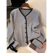 Women Cardigans - Gray - View 10