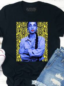Women T-Shirts - Black - View 6