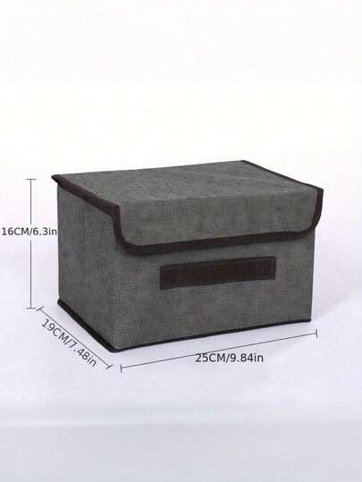 1PC/2PCS Foldable Fabric Storage Box, Multicolor Collapsible Storage Organizer With Lid, Dustproof & Large Capacity Storage Bin, Multi-Color Wardrobe Drawer Organizer, Fabric Closet Storage Container For Clothes, Toys, Books, Underwear, Socks, Home Bedroom Office Organization, Perfect Housewarming & Festival Gift, Home Organization Must Have