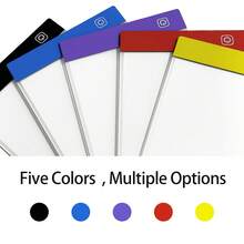 Caja de luz LED portátil ultradelgada A5/A4/A3, tablero de luz para pintura de diamantes hecha a mano, caja de luz para creación de arte, brillo ajustable en 3 niveles, caja de luz para bocetos, tablero de caligrafía y práctica de escritura, tablero para pintura de diamantes y dibujo de líneas de anime - C-negro - Ver 12