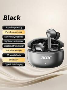 Acer OHR504 In-Ear Wireless Bluetooth Earbuds, Large Diaphragm Panoramic Surround Sound, Comfortable Fit, No Sound Leakage, 5.4 Chip, Suitable For Office, Leisure And Multiple Occasions, Compatible With Android/IOS Systems - View 16