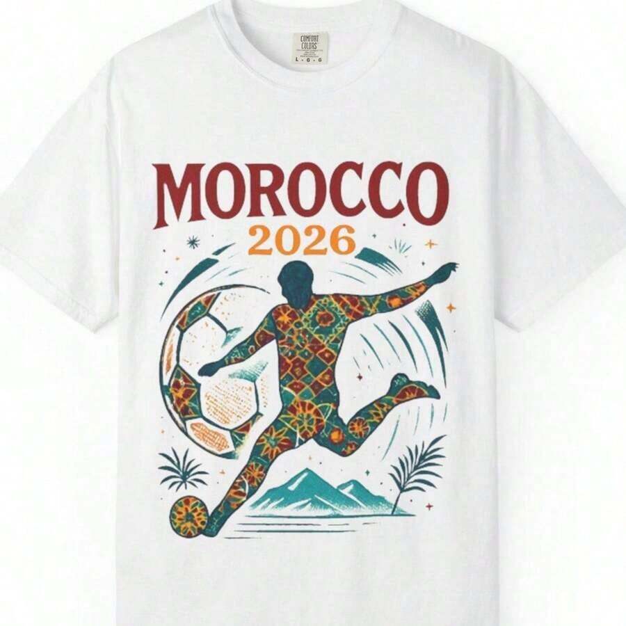Camiseta Moco Mundial 2026 Gráfica Minimalista USA Canadá México Mundial Fan Rel - Blanco 10 - Ver 1