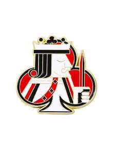 1pc Playing Card King Shape Brooch, Creative Good Luck Metal Badge, Bag/Clothing Decor, Exquisite Design, Versatile Daily/Party Outfit Accessory - Multicolor - View 10
