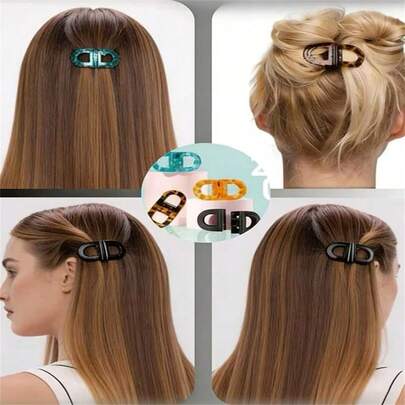 Pinzas de pelo magnéticas, pinzas de estilo magnéticas fuertes, pinzas de pelo magnéticas planas, antideslizantes y sin costuras, fácil de crear peinados diarios adecuados para todo tipo de cabello