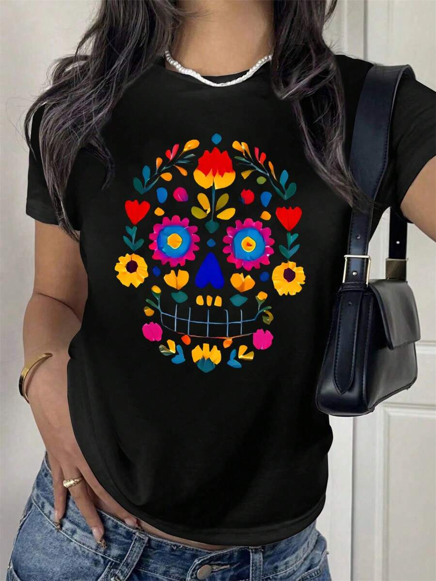 Plus Size T-Shirts - Black - View 1