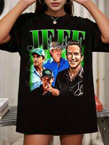 Jeff Probst Vintage Shirt, Retro 90s Survivor T-Shirt, Fan Gift Tee - Black - View 1