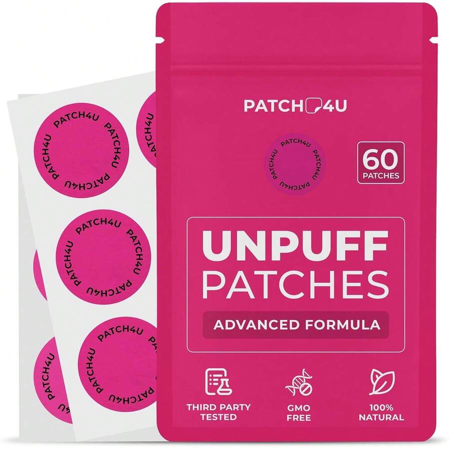 PATCH4U Unpuff Patches With Dandelion & Ginger 60 Count (60 Day Supply) - 60 - View 1