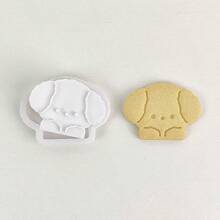 2pcs Cute Animal Cookie Cutter Set, 3D Embossed Dog Bear Rabbit Cat Baking Molds, Suitable For Children's Party Birthday Baby Shower - View 7