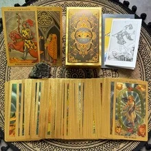 78pcs Spanish Classic Vintage Tarot Cards, Full Spanish Language Waite System Divination Card Deck, Vintage Mysterious Eye Tarot Cards, Spanish Divination Cards, Suitable For Personal Daily Divination, Meditation, Party Board Games, Vintage Style Collectors, Comes With Delicate Box And Instruction Manual - Multicolor - View 6
