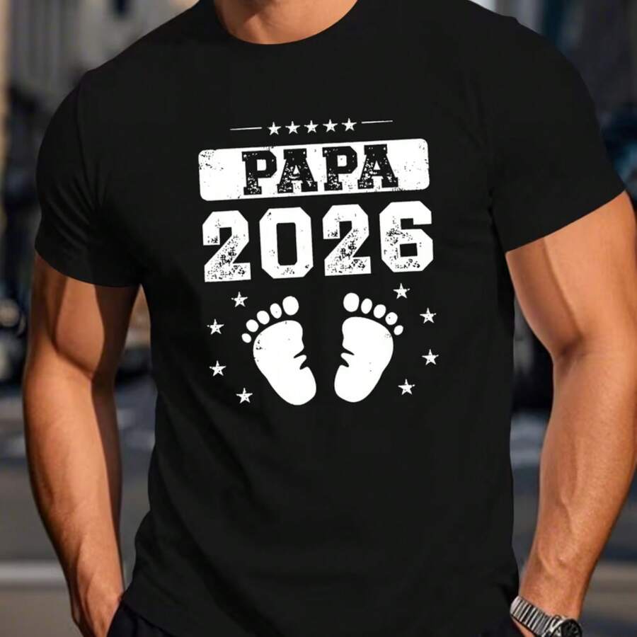 Printed T-Shirt For Men And Women - Black - View 1
