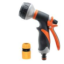 1pc ABS Spray Nozzle, Multi-Functional High Pressure Car Wash Sprayer, Garden Watering, Pet Bathing, 8 Adjustable Spray Patterns, Water Flow Control - A - View 9