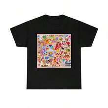 ~ Tomorrow Will Be Better Unisex Thick Fabric T-Shirt, Women's Blouses, Blouses, Casual Blouses For Women, Casual Tops For Women, Women's Tops, Tops, Unisex. - 黑色 - 查看 1