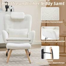 Patio Lounge Chair & Swing Chair - White - View 2