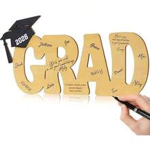 Đồ thủ công bằng gỗ, đĩa kỷ niệm tốt nghiệp kiểu Âu và Mỹ, thương mại điện tử xuyên biên giới. - 1PC - Xem 5