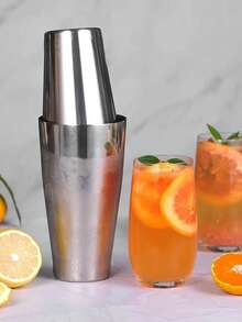 Coctelera de acero inoxidable de Boston de 20oz/24oz, Set de 10 piezas de Kit de herramientas de bar, regalo para el padre - Multicolor - Ver 4
