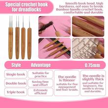 Dreamlike Braiding Crochet Hook Tool Set, Includes Various Sizes And Types Of Hooks For Braiding Handcraft - View 5