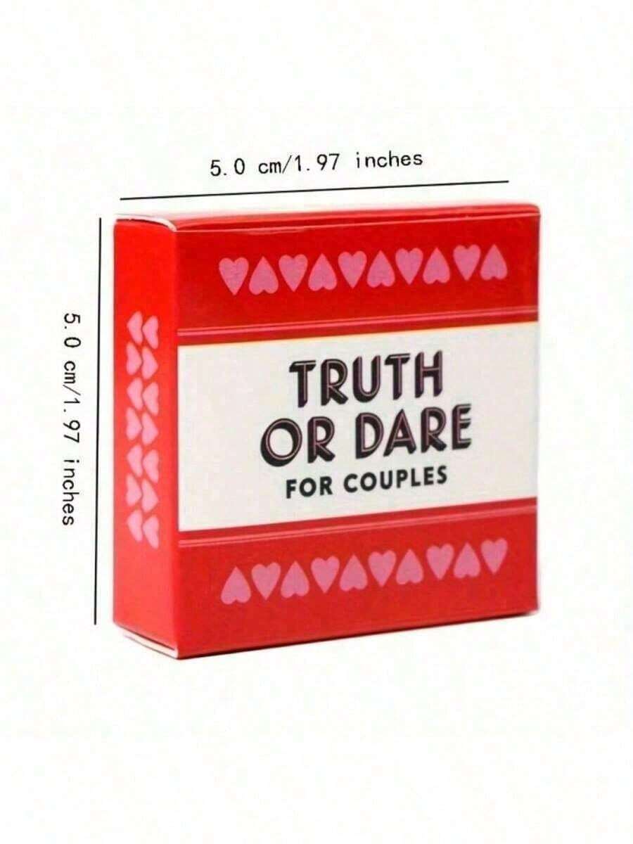 Couples Truth Or Dare Game - Suitable For Travel, 51 Cards, Perfect For Date Night And Valentine's Day - Hot Pink - View 1