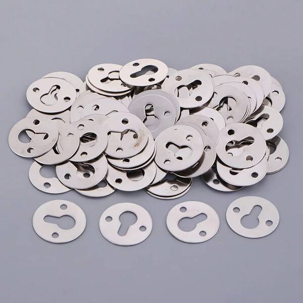 30 piezas Ganchos de metal con forma de ojo de cerradura para colgar marcos de fotos, colgadores de marcos de 25*25mm, piezas decorativas con forma de calabaza, accesorios DIY