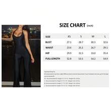 Sedessea Women's New Arrival Solid Color Sexy Versatile Lace-Up Backless Jumpsuit Black Elegant Summer - Black - View 8