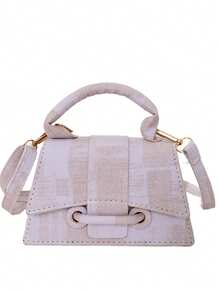 Retro Plaid Mini Handbag, Multiple Colors Available, Crossbody Bag, Sweet & Cool Style Versatile Small Square Bag - Multicolor - View 14