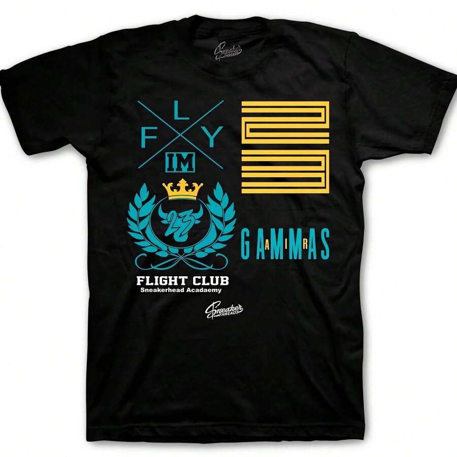 Camisetas deportivas a juego con el Retro 11 Azul Gamma - Camiseta de vuelo - forma - Ver 1