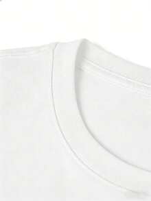 Women's T-Shirt With Fresh Floral Print, Short Sleeve, 100% Pure Cotton, Soft And Pleasant To The Touch, Breathable, Classic And Comfortable Round Neck, Machine Washable, Bear Print Composed Of Flowers, Fresh And Vibrant Style, Suitable For Leisure At Home / Weekend Picnics / Short Trips And Other Occasions. - 白色 - 查看 6