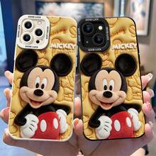 Funda de teléfono de Disney Mickey Mouse, "Que tengas un buen día" Cubierta protectora. Compatible con modelos iPhone 17, 16, 15, 14, 13, 12, 11 Pro y Galaxy S22, S23, S24, S25, con Mickey Mouse en textura de peluche sobre un fondo amarillo en relieve con el texto "¡MICKEY QUE TENGAS UN BUEN DÍA!" Perfecto para fans clásicos de Disney, ideal para regalos de cumpleaños, fiestas, aniversarios, graduaciones u ocasiones especiales para sorprender a familiares, amigos, compañeros de clase y seres queridos. - Negro - Ver 3