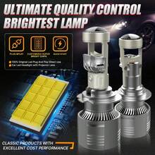 2 Bóng đèn pha ô tô H7 H4 H11 H9 9005 HB3 9006 HB4 LED thấu kính chiếu sáng xa/gần Canbus LHD Đèn sương mù mini 12V 6000K 24V - A - Xem 7