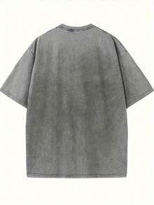 El Evangelio de Mateo, pesca, pescador, religión, camiseta de algodón 100% con estampado batik vintage lavado de doble cara de 250g, cómoda para el verano, sencilla e informal, camiseta de manga corta refrescante para hombre con un corte holgado informal. - Gris - Ver 5