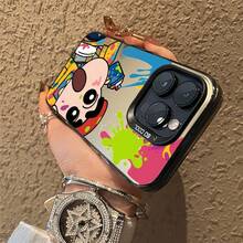 Coole Handyhülle mit Anime-Kunstwerk kompatibel mit iPhone14 Pro Max/15 Plus/15 Pro/17 Pro Max/Air/12 Pro Max/15/16 plus/16 pro/12 Pro/13 Pro Max/15 Pro Max,  Galaxy S25 Ultra/ 13/ Galaxy S25, vintage anime design minimalistischer anime stil retro anime stil einzigartiges anime muster. - Transparent Schwarz - Übersicht 4