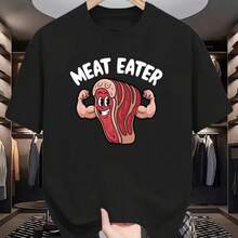 Camiseta impresa para hombres y mujeres - Negro - Ver 1