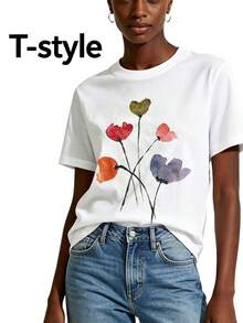 Women T-Shirts - White - View 6