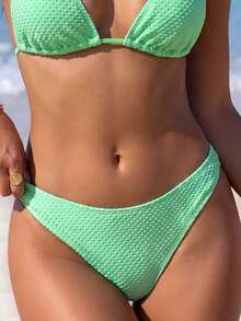 2026 Summer New Comfortable & Elegant Beach Party Women Bikini Set - Cadet Blue - View 4