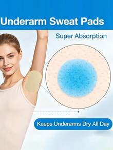 30pcs Unisex Sweat Absorbing Pads, Invisible Underarm Sweat Protector, Shirt Collar Guard, Disposable Armpit Sweat Pads - Multicolor - View 7