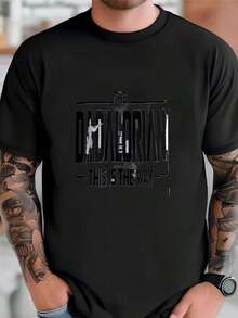 Mens Star Dad Shirt  ,Dadalorian Graphic Tee,  Mandalorian-Inspired Father's Day Shirt (With 4 Style ) T-Shirt - trắng - Xem 8