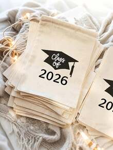 2026畢業季抽繩禮物袋，適合畢業派對使用；2026畢業季裝飾禮物袋；抽繩袋 - 派對、畢業慶典和感謝禮物的理想選擇；畢業禮物袋，抽繩袋，畢業紀念袋 - A - 查看 2