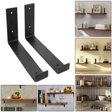2/4x Shelf Brackets Rustic Heavy Duty Industrial Scaffold Board Shelf Bracket - 20 Centimeters - View 4