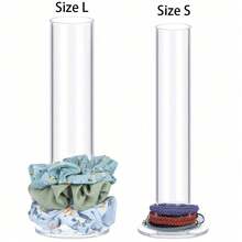 1pc Acrylic Hair Tie Organizer, Hair Accessory Display Rack, Transparent Bracelet & Watch Storage Box - Gift For Women, Teenage Girls, Back To School - Clear - View 13