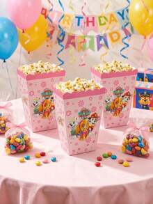 Paw Patrol Themed Series Cute Popcorn/French Fries Boxes (12 Pcs/Set) - Pink - View 3