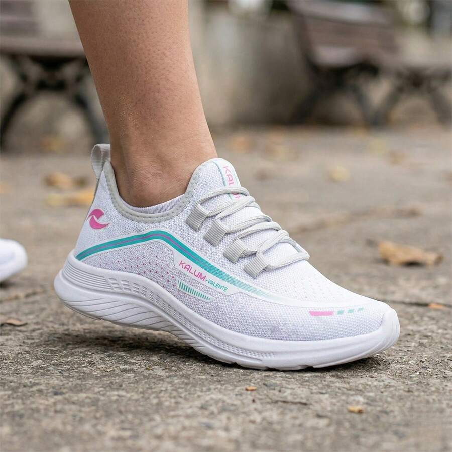 Women's Valente Walking Gym Training Shoes Promotion - 白色 水綠色 - 查看 1