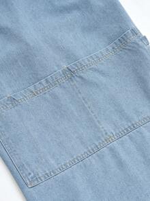 1 buah Celemek Denim, Tahan Minyak, Bernapas, dan Tahan Lama, Cocok untuk Barista, Kafe, dan Toko Roti, Seragam untuk Pria dan Wanita - Gaya tali - View 9