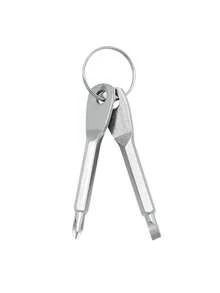 1pc/2pcs Mini Screwdriver Keychain, Wrench Keychain, Keychain Accessories, Outdoor Portable Screwdriver, Single Letter Screwdriver Keychain, Portable Multifunctional Tool Flathead Screwdriver, Keyring Hanger, Car Keychain, Suitable For Party Favors, Gifts For Friends - Multicolor - View 10