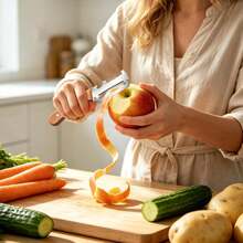 2Pcs Multifunctional Vegetable,Zero Snag Wooden Peeler,Zero Snag Wooden Kitchen With Bottle Opener,3 In 1 Kitchen Gadgets Stainless Steel Peelers Fruit Veggie 0NDA - 1 - Xem 2